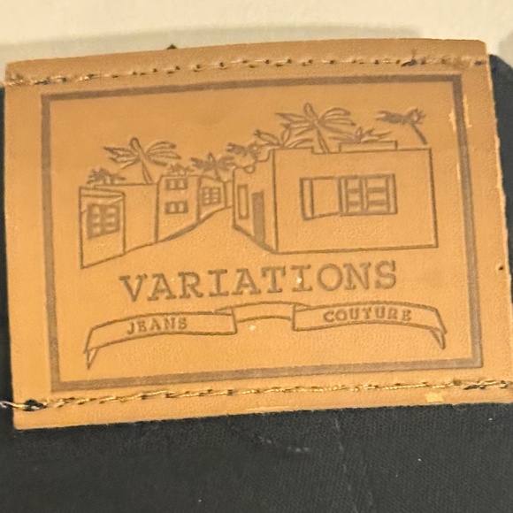 NWOT BLACK JEANS FROM VARIATIONS WITH LACE & BEADING - Picture 8 of 8